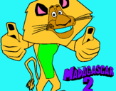 Dibuix Madagascar 2 Alex pintat per alexandre