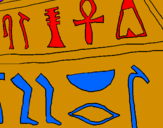 Dibuix Jeroglífic pintat per alba 