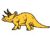 Dibuix Triceratops pintat per MARTI GIRALT RIGO