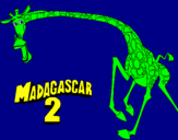 Dibuix Madagascar 2 Melman 2 pintat per aitor caballero luque