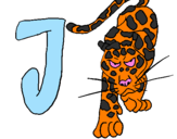 Dibuix Jaguar pintat per AARON