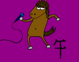 Dibuix Cavall pintat per arigato