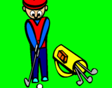 Dibuix Jugador de golf II pintat per Raïm
