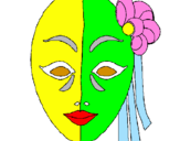 Dibuix Màscara italiana pintat per anna