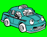 Dibuix Herbie taxista pintat per ERIC JP