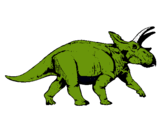 Dibuix Triceratops pintat per joan