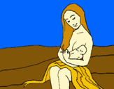 Dibuix Mare amb la seva nadó pintat per alejandro