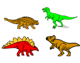 Dibuix Dinosauris de terra pintat per eloi
