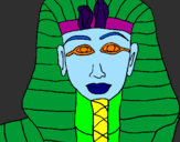Dibuix Tutankamon pintat per judit