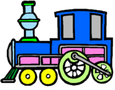Dibuix Tren pintat per NIL