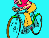 Dibuix Ciclisme pintat per iker