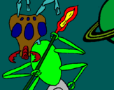 Dibuix Formiga alienigena pintat per ELOI TORRAS