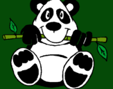 Dibuix Ós Panda pintat per Emi