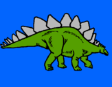 Dibuix Stegosaurus pintat per polina