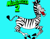 Dibuix Madagascar 2 Marty pintat per julia  dalmau