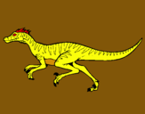 Dibuix Velociraptor  pintat per Ivan