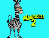 Dibuix Madagascar 2 Marty pintat per Mariona