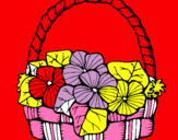 Dibuix Cistell amb flors 6 pintat per jana mariona