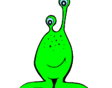 Dibuix Mini extraterrestre pintat per eric