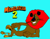 Dibuix Madagascar 2 Alex pintat per román