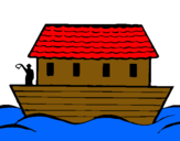 Dibuix Arca de Noe pintat per joel