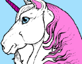 Dibuix Cap d'unicorn pintat per IRINA