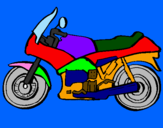 Dibuix Motocicleta pintat per diego