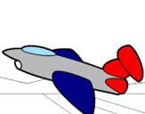 Dibuix Avió de l'exercit pintat per jon daumal