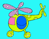 Dibuix Helicòpter adornat  pintat per yasmin