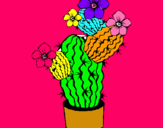 Dibuix Flors de cactus pintat per Laia Muñoz