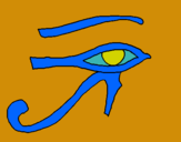 Dibuix Ull Horus pintat per  NÚRIA   FELIU   RIDORSA