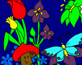 Dibuix Fauna i flora pintat per martì calvo