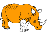 Dibuix Rinoceront pintat per marti