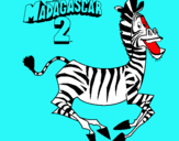 Dibuix Madagascar 2 Marty pintat per julia6