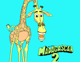 Dibuix Madagascar 2 Melman pintat per cristian