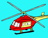 Dibuix Helicòpter  pintat per andreu