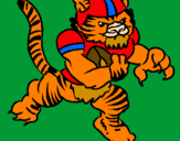 Dibuix Jugador tigre pintat per indi jator