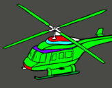 Dibuix Helicòpter  pintat per Emma