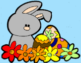 Dibuix Conillet de Pasqua pintat per JOE JONAS