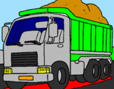 Dibuix Camió de càrrega pintat per pol 