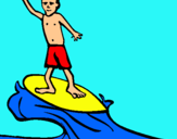Dibuix Surfista pintat per angiethebest1