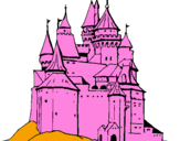 Dibuix Castell medieval pintat per gisela