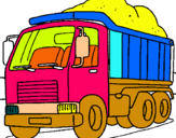 Dibuix Camió de càrrega pintat per JORDI
