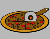 Dibuix Pizza pintat per oriol pizza