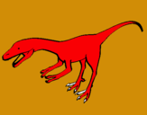 Dibuix Velociraptor II  pintat per alex