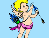 Dibuix Cupido pintat per piolin