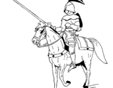 Dibuix Genet a cavall  pintat per princeses