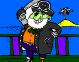 Dibuix Pirata a bord pintat per pirata gustavo