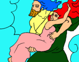 Dibuix El rapte de Persèfone pintat per ALBERT