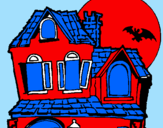 Dibuix Casa del misteri  pintat per Alex Solanas